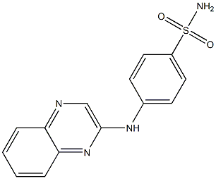 4-(Quinoxalin-2-ylamino)benzenesulfonamide Structure