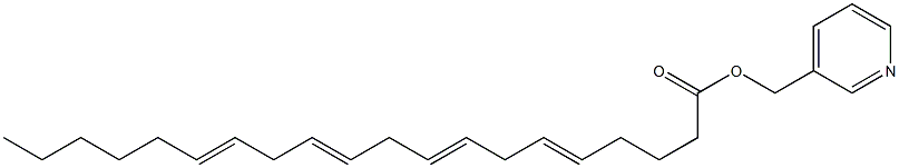 Icosa-5,8,11,14-tetraenoic acid [(3-pyridyl)methyl] ester Struktur