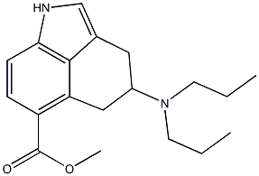 4-(Dipropylamino)-1,3,4,5-tetrahydrobenz[cd]indole-6-carboxylic acid methyl ester Structure