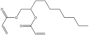 Diacrylic acid 1,2-decanediyl ester Structure