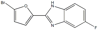5-Fluoro-2-(5-bromofuran-2-yl)-1H-benzimidazole Structure