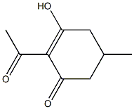 2-Acetyl-5-methyl-3-hydroxy-2-cyclohexen-1-one 结构式