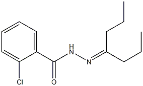 4-Heptanone 2-chlorobenzoyl hydrazone Structure