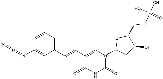5-[(E)-3-Azidostyryl]-2'-deoxyuridine 5'-phosphoric acid Structure