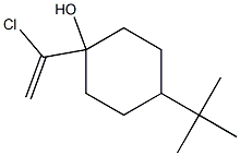 4-tert-Butyl-1-(1-chloroethenyl)cyclohexan-1-ol Struktur