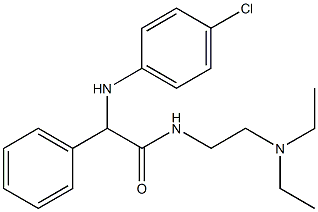 2-(p-Chloroanilino)-N-[2-(diethylamino)ethyl]-2-phenylacetamide|
