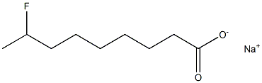8-Fluorononanoic acid sodium salt Structure