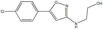 5-(p-Chlorophenyl)-3-[(2-hydroxyethyl)amino]isoxazole Struktur