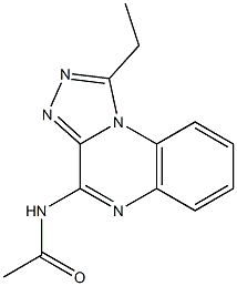 4-Acetylamino-1-ethyl[1,2,4]triazolo[4,3-a]quinoxaline Struktur