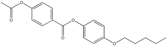 p-Acetyloxybenzoic acid p-(pentyloxy)phenyl ester Struktur