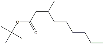 (Z)-3-Methyl-2-nonenoic acid tert-butyl ester Structure