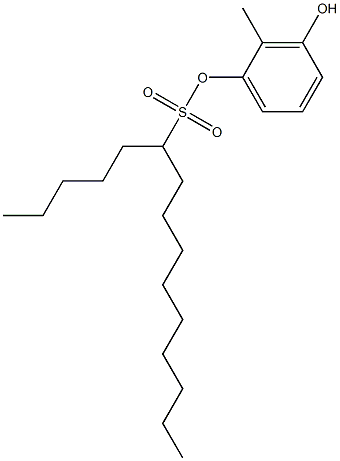 6-Pentadecanesulfonic acid 3-hydroxy-2-methylphenyl ester