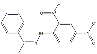 (Z)-Acetophenone 2,4-dinitrophenyl hydrazone Struktur