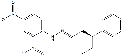 [S,(+)]-3-Phenylvaleraldehyde 2,4-dinitrophenylhydrazone 结构式