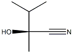 (S)-2-Hydroxy-2,3-dimethylbutanenitrile Structure