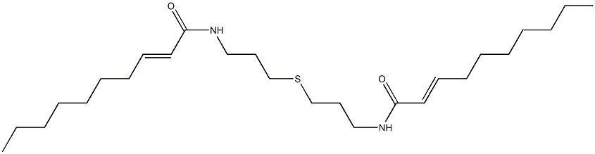 2-[[(2E)-2-デセノイル]アミノ]エチルメチルスルフィド 化学構造式