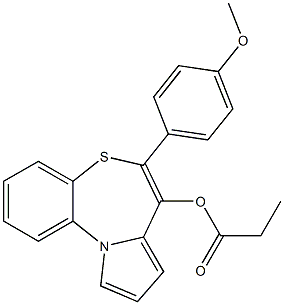 Propionic acid [6-(4-methoxyphenyl)pyrrolo[2,1-d][1,5]benzothiazepin-7-yl] ester