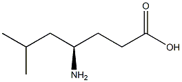 [R,(-)]-4-Amino-6-methylheptanoic acid Struktur