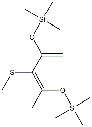 2,4-Bis(trimethylsilyloxy)-3-methylthio-1,3-pentadiene Structure
