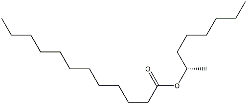 (+)-Lauric acid (S)-1-methylheptyl ester,,结构式