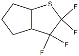 3,3a,4,5,6,6a-Hexahydro-2,2,3,3-tetrafluoro-2H-cyclopenta[b]thiophene Structure