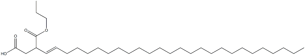 3-(1-Hexacosenyl)succinic acid 1-hydrogen 4-propyl ester 结构式