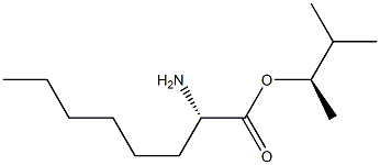 (R)-2-Aminooctanoic acid (S)-1,2-dimethylpropyl ester 结构式