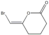 (6Z)-6-(Bromomethylene)tetrahydro-2H-pyran-2-one Structure