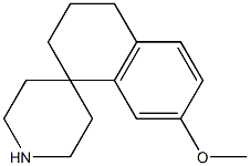7-Methoxy-3,4-dihydrospiro[naphthalene-1(2H),4'-piperidine] Struktur