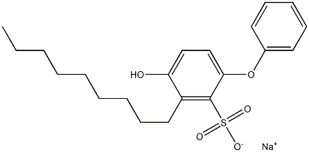 4-Hydroxy-3-nonyl[oxybisbenzene]-2-sulfonic acid sodium salt Struktur