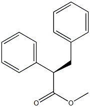 [R,(-)]-2,3-Diphenylpropionic acid methyl ester Struktur
