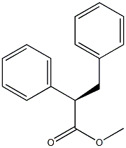 (R)-2,3-ジフェニルプロピオン酸メチル 化学構造式