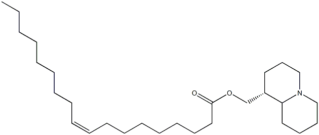 Oleic acid [[(1R)-octahydro-2H-quinolizin]-1-ylmethyl] ester Struktur