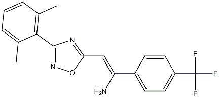 5-[(Z)-2-Amino-2-(4-trifluoromethylphenyl)ethenyl]-3-(2,6-dimethylphenyl)-1,2,4-oxadiazole Struktur