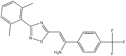 5-[(Z)-2-Amino-2-(4-trifluoromethylphenyl)ethenyl]-3-(2,6-dimethylphenyl)-1,2,4-oxadiazole Structure