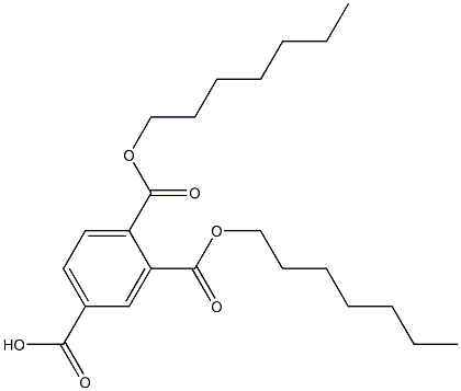 1,2,4-Benzenetricarboxylic acid hydrogen 1,2-diheptyl ester 结构式