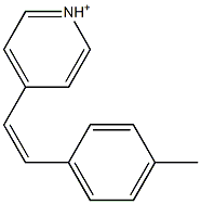 4-[(Z)-2-(4-Methylphenyl)ethenyl]pyridinium Structure