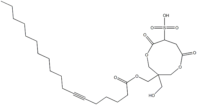 6-Octadecynoic acid [1-(hydroxymethyl)-4,7-dioxo-6-sulfo-3,8-dioxacyclononan-1-yl]methyl ester