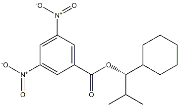 (+)-3,5-Dinitrobenzoic acid (S)-2-methyl-1-cyclohexylpropyl ester,,结构式
