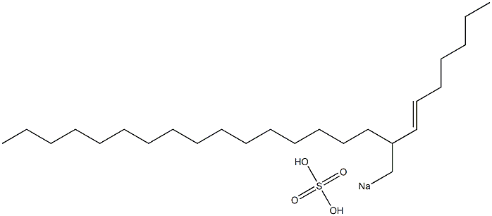 Sulfuric acid 2-(1-heptenyl)octadecyl=sodium ester salt