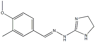 1-(2-Imidazolin-2-yl)-2-[(3-methyl-4-methoxyphenyl)methylene]hydrazine Structure