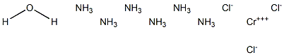 Hexaamminechromium(III) trichloride hydrate Structure