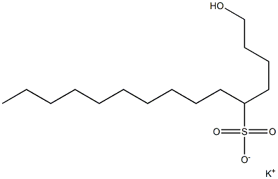 1-Hydroxypentadecane-5-sulfonic acid potassium salt|