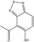 4-Acetyl-2,1,3-benzothiadiazol-5-ol Structure