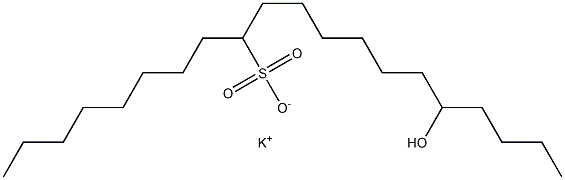 16-Hydroxyicosane-9-sulfonic acid potassium salt