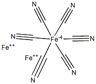 ヘキサシアノ鉄(II)酸鉄(II) 化学構造式