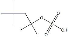 Sulfuric acid hydrogen 1,1,3,3-tetramethylbutyl ester Structure