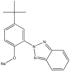 2-(5-tert-Butyl-2-sodiooxyphenyl)-2H-benzotriazole Structure
