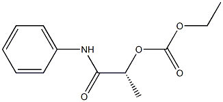 [R,(+)]-2-[(Ethoxycarbonyl)oxy]-N-phenylpropionamide Struktur