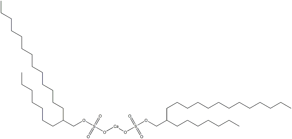 Bis(2-heptylpentadecyloxysulfonyloxy)calcium Structure